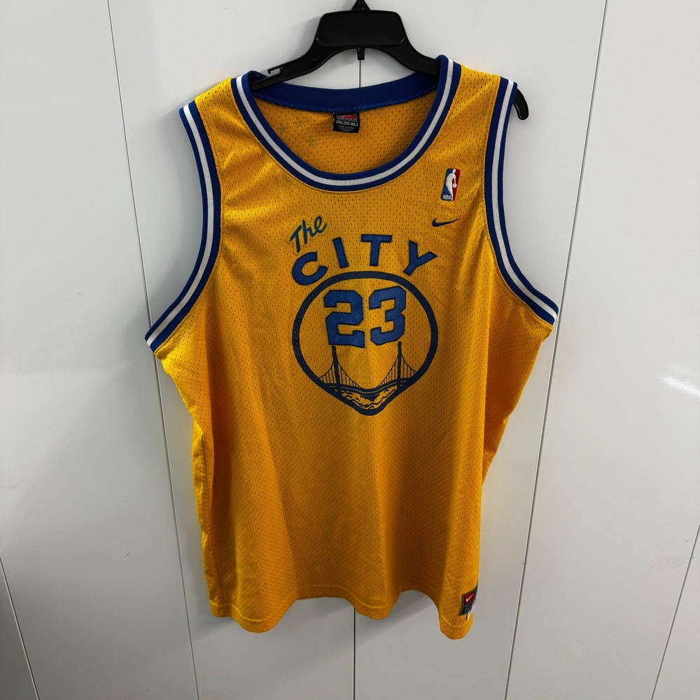 Nike Golden State Warriors Jason Richardson The City Jersey Yellow 3XL +2 Length
